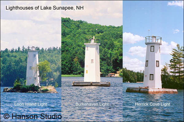 Sunapee, NH - 3 Lighthouses - Horizontal